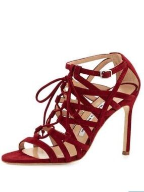 Manolo Blahnik Vostra Suede Sandals